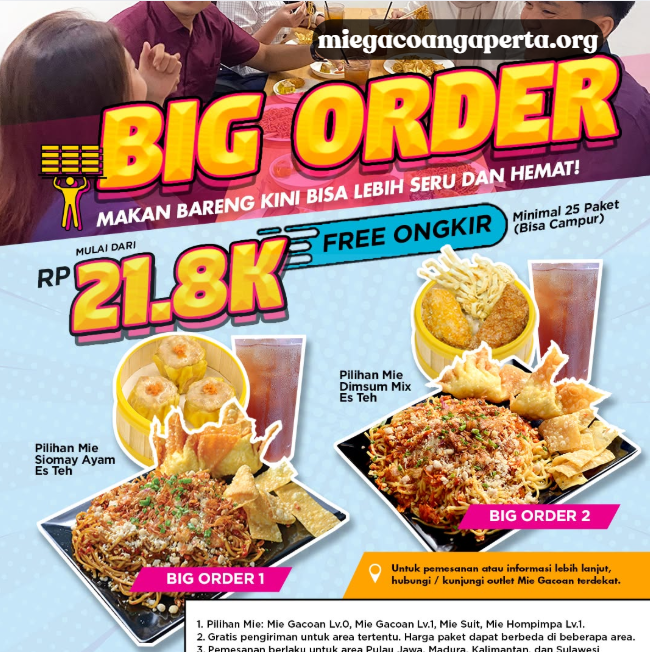 Big Order Mie Gacoan – Paket Hemat Mulai 25 Pesanan